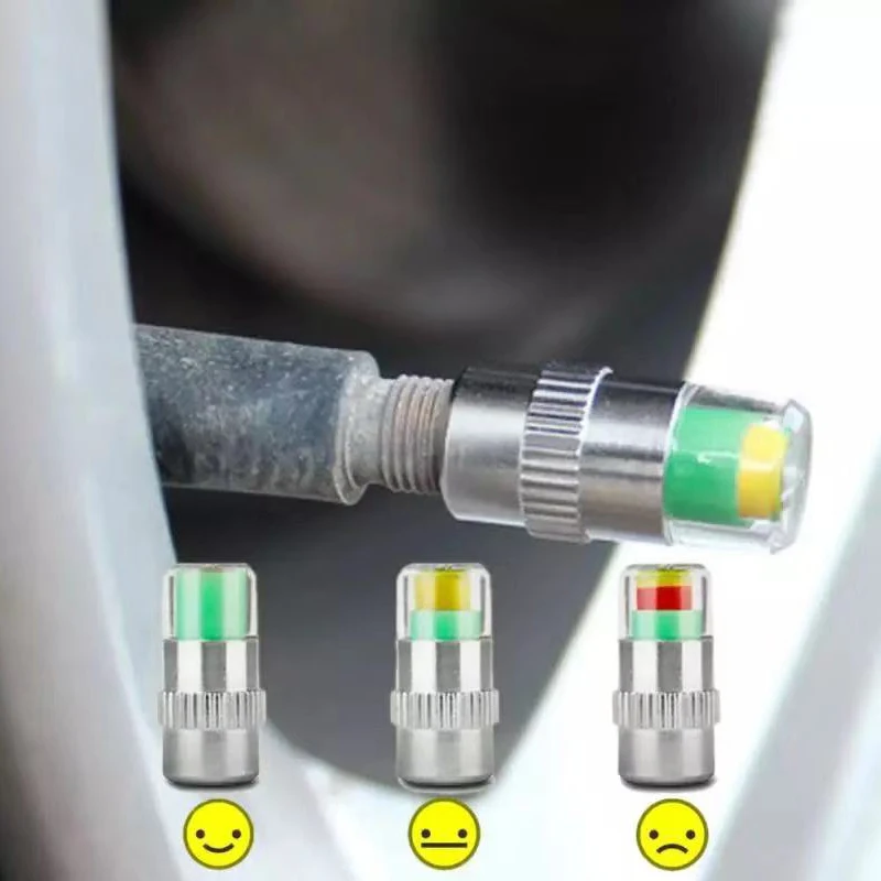 4 шт. автомобильный TPMS контроль давления в шинах клапан стволовых датчик крышек