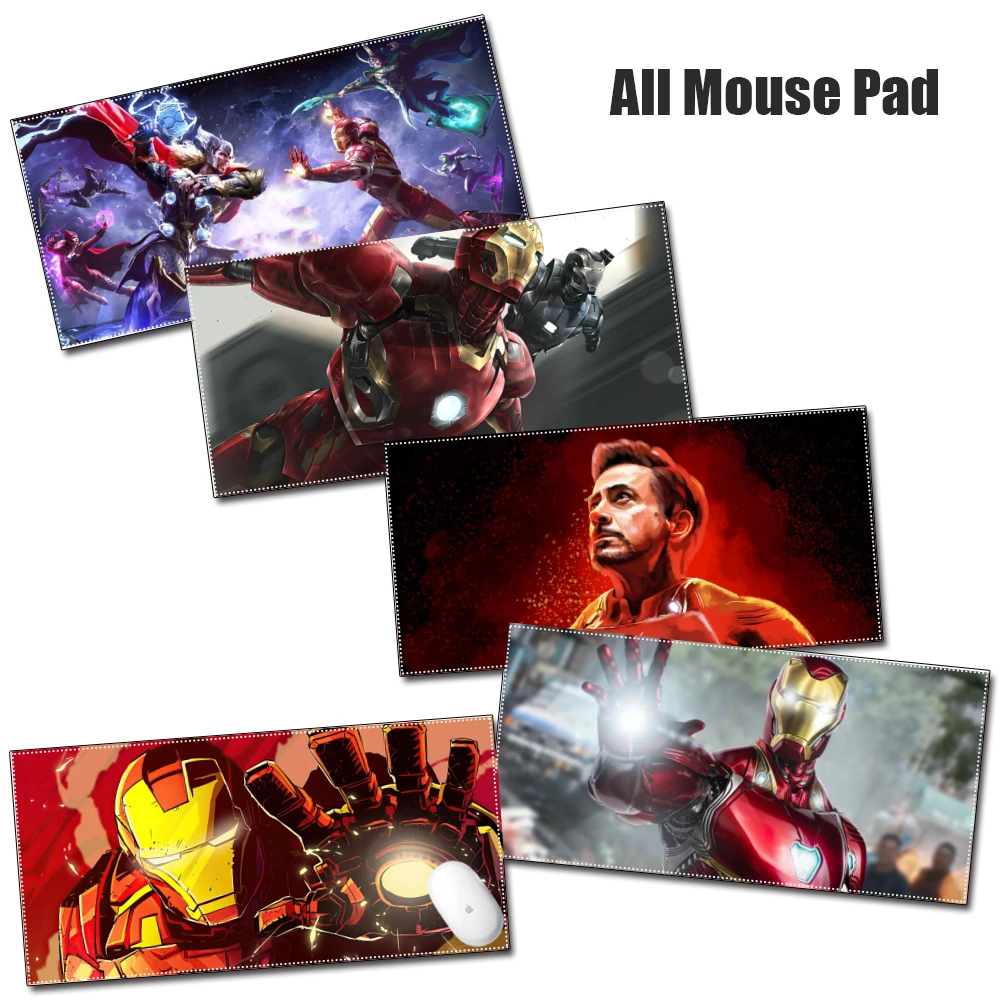 

Disney Super Large PC Mousepad Gamer Gaming Mouse Pads Iron Man Large Pad