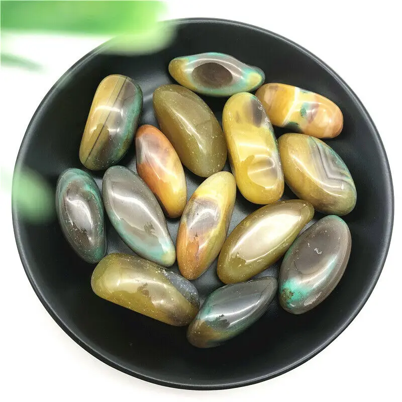 

100g 30-50mm Natural Agate Crystal Tumbled Stone Healing Crystals Reiki Specimen Natural Stones and Minerals