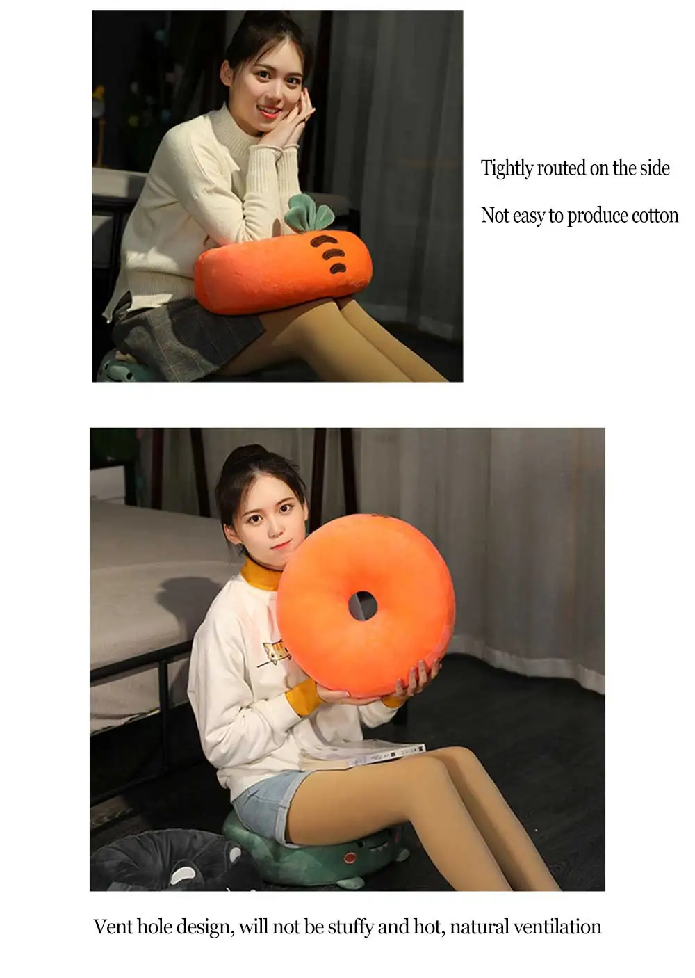 

Thicken Round Seat Cushion Cartoon Plush Tatami Seats Pad Soft Office Chair Cushions Comfortable Butt Mats Children Adult Gifts