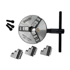 SANOU K11 80 мм 3-х кулачковый токарный патрон, ручной Самоцентрирующийся металлический Фрезерный патрон с кулачками, токарный станок, аксессуары