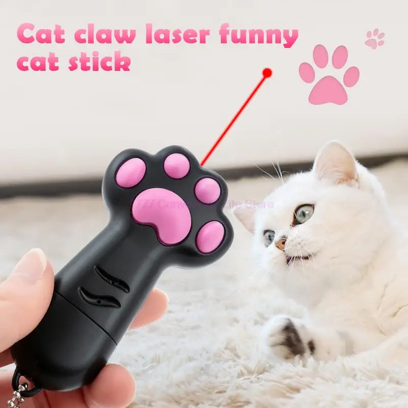 

LED laser cat USB charging portable stainless steel pet stick pet cat supplies