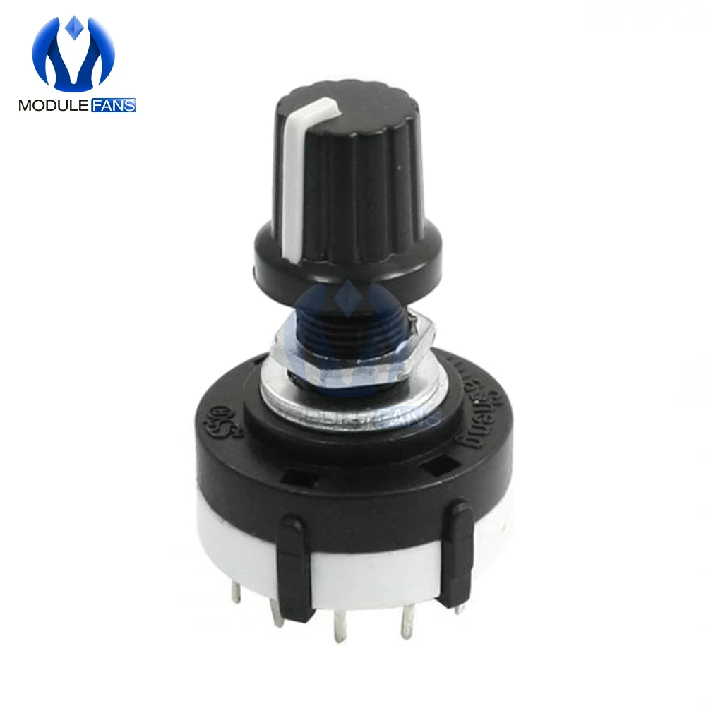 Поворотный переключатель для Arduino 3 ножа 4 файла диаметром 26 мм 6 с рукояткой |