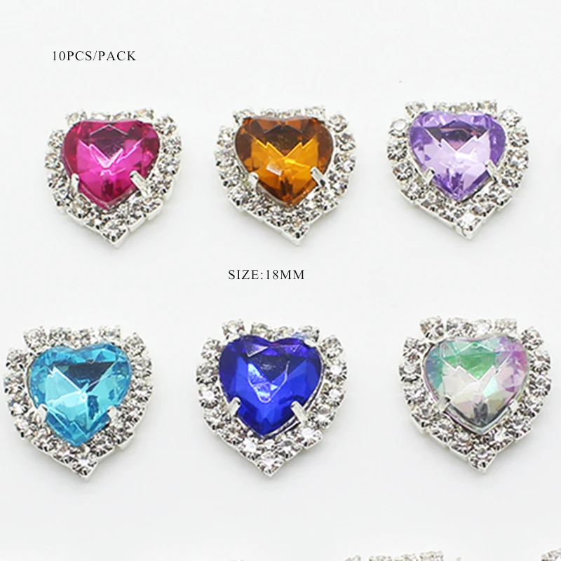 Цепочка в форме сердца персикового цвета 10 шт./лот 18 мм | Украшения и аксессуары