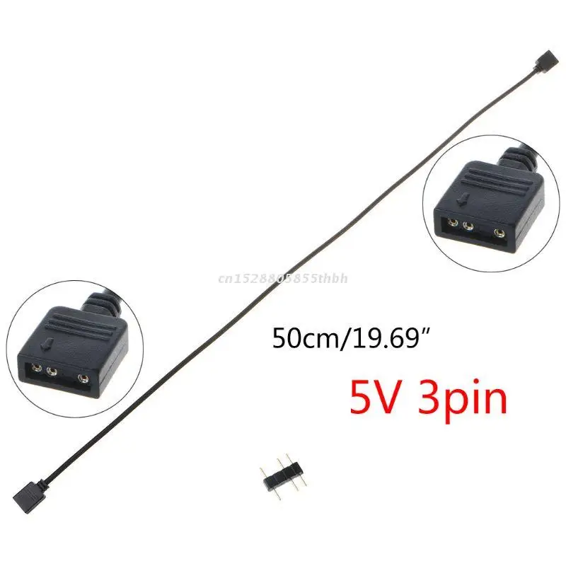 

5V3Pin Interface Transfer Extension Cable RGB Splitter for A-SUS MSI Motherboard