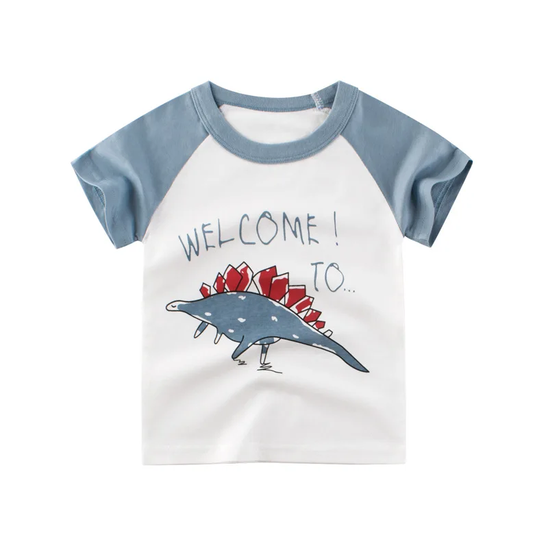 2020 Детские футболки для девочек, топы, Детская футболка футболки с динозавром для мальчиков, одежда футболка для мальчиков детская футболка...