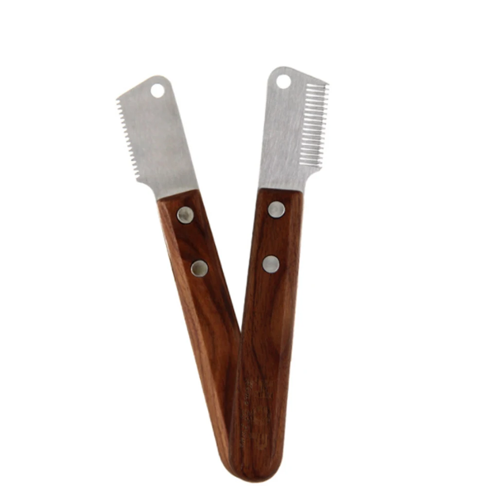 Питомцы расческа терьер курица выщипывание Ножи шнауцер собака инструмент для