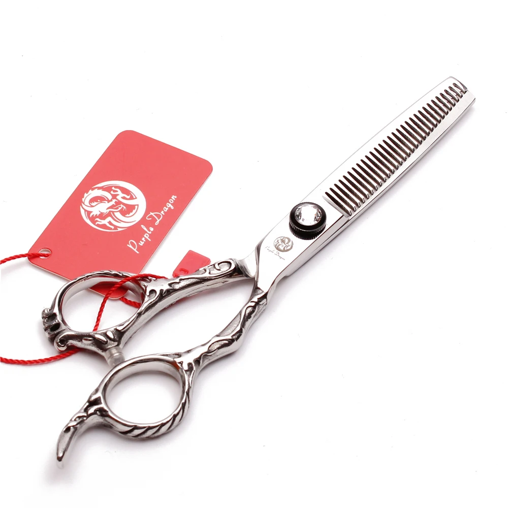 Professional Barber Scissors 6.0'' 440C Purple Dragon Hairdressing Cutting&ampThinning Shears Hair Hot Sell Z9008 | Красота и