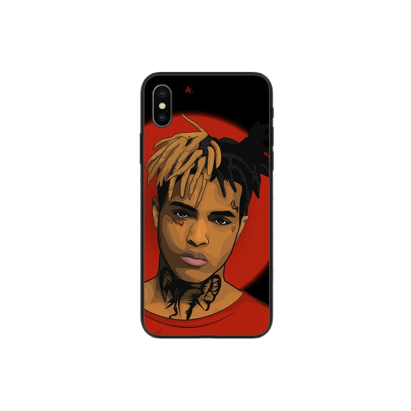 Матовый ТПУ Мягкий силиконовый чехол с принтом Xxxtentacion для iphone 5 5S 6 6S Se plus 7 7plus 8 8plus X