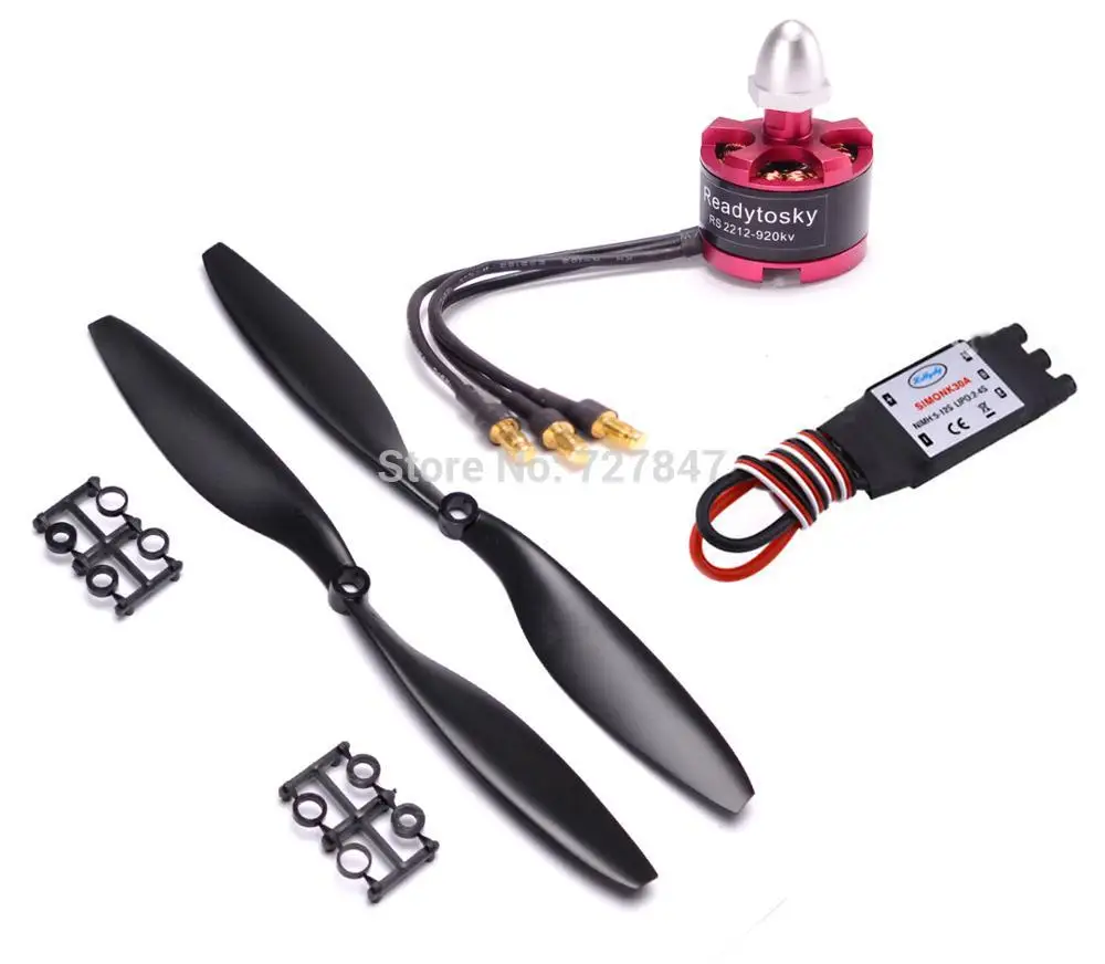 2212 920KV бесщеточный двигатель с вращением по часовой стрелке/CCW + 30a simonk ESC 1045