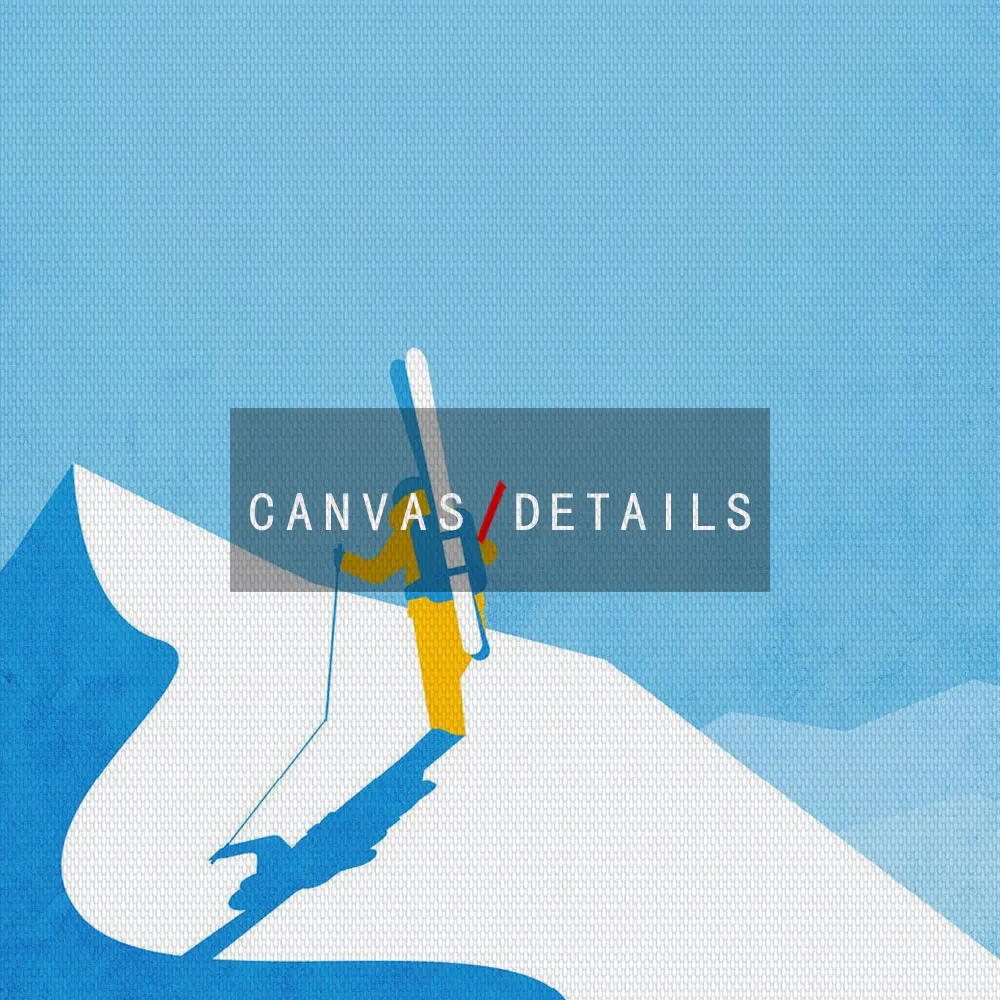 Картина на холсте лыжи Vintag плакат Настенная картина в скандинавском стиле для