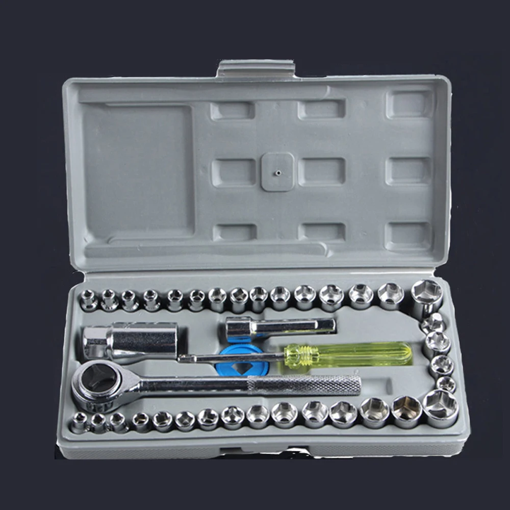 40 набор инструментов для ПК трещотка гаечный ключ отвертка ручка шатун