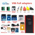 Лидер продаж V86 IPROG + Iprog Pro программатор поддержка 3 в 1 IMMO + коррекция пробега + сброс подушки безопасности Замена CarprogDigiprog