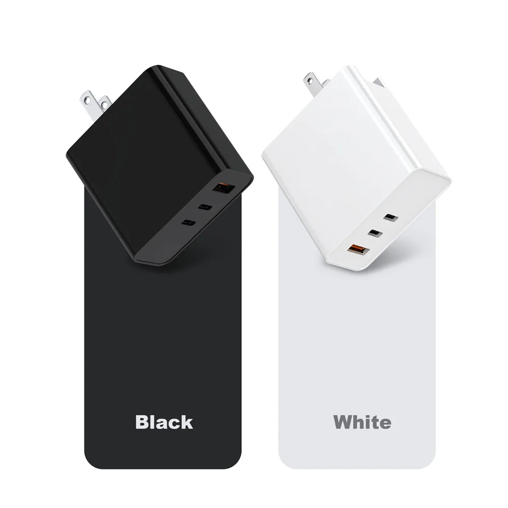 PD 65 Вт с разъемом USB Type-C для путешествий 3 портов зарядное устройство QC4.0 PD3.0