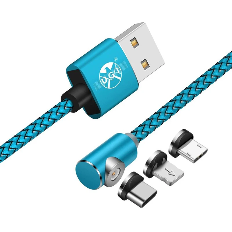 360 ° l-образный Магнитный usb-кабель для зарядного устройства для iPhone samsung Android Lot