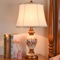 retro resin table lamp bedside lamp for living room desk lamp bedroom creative romantic warm fashion study decorative lights