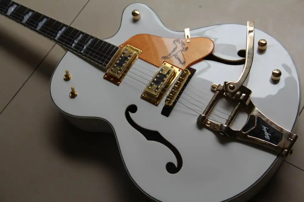 Новое поступление китайская электрогитара Jazz греческая гитара модель 6120 лучшее