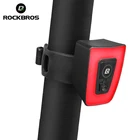 Велосипедный задний фонасветильник ROCKBROS, водонепроницаемый предупреПредупреждение, с зарядкой от USB, для горных велосипедов, Ночная езда