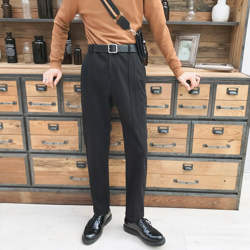 Мужские Винтажные модные уличные брюки в стиле хип-хоп толстые шаровары мужские