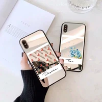 custom name polaroid collection luxury mirror case for iphone 13 pro 11 pro max 6 8 7 plus x xs max xr 12 case shockproof covers