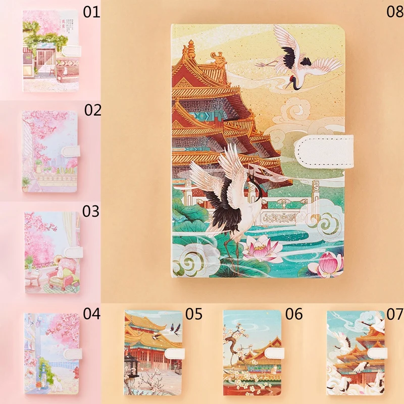 

A5 128sheets Cherry Blossoms Fairy World Notebook Plan Journal Diary Book for Girls Stationery Gifts Pink Sakura Fairy Notebook