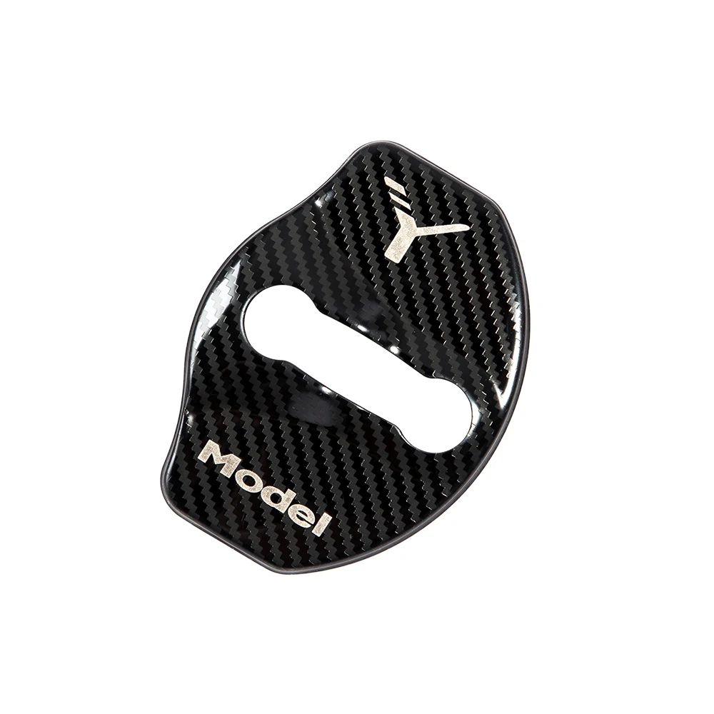 Автомобильный Дверной замок пряжка для Tesla Model Y 2021 аксессуары дверной из