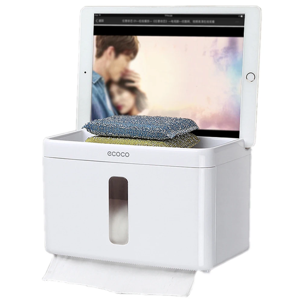 Держатель Диспенсера для бумажных полотенец Ecoco настенный рулон бумаги ванной