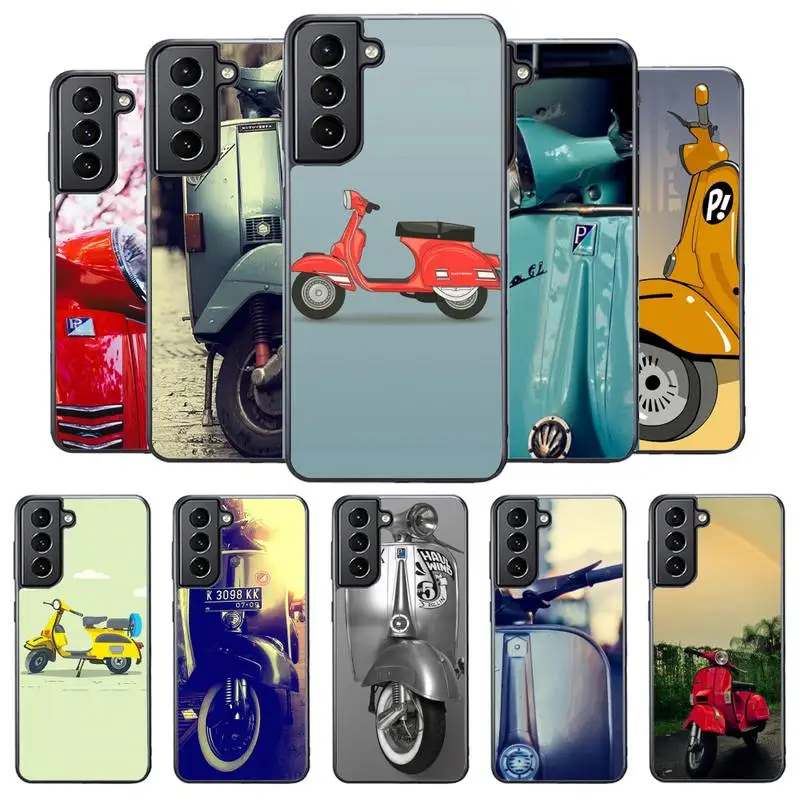 Чехол для телефона Vespa скутер велосипед мотоцикл Samsung S8 S9 S10 S20 plus 5G lite note 20 ultra PC nax