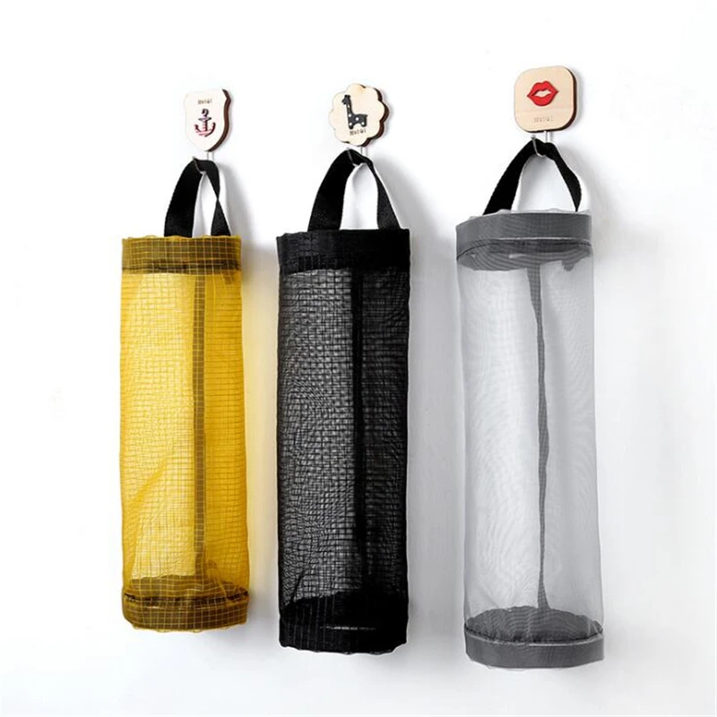 

Storage Dispenser Grocery Bag Plastic Holder Wall Mount Home Kitchen Organizers