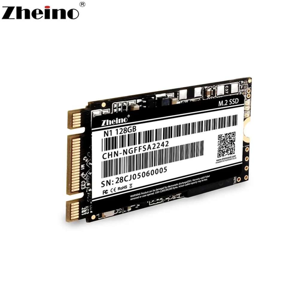 Zheino m.2 SSD SATA 64GB 128GB 256GB 512GB 2242mm NGFF Внутренний твердотельный жесткий диск для ноутбука