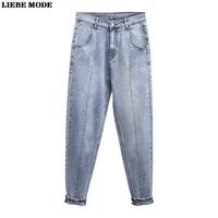 womens stretch mom jeans high waist big size for women loose oversize jeans trousers blue harem jean boyfriend femme 4xl 5xl