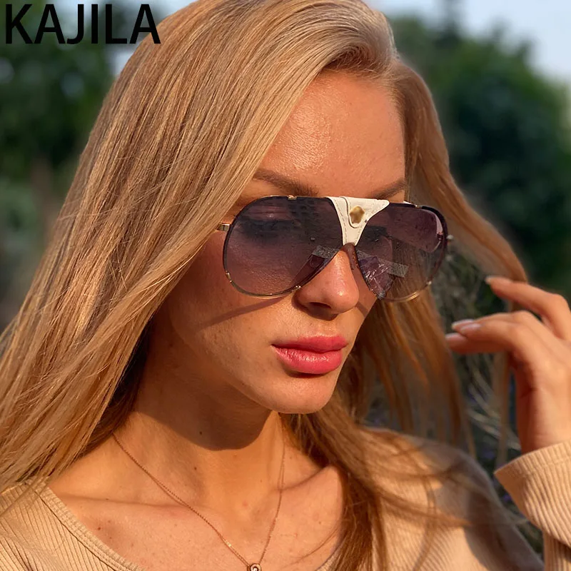 Овальные Модные солнцезащитные очки Брендовые женские дизайнерские кожаные