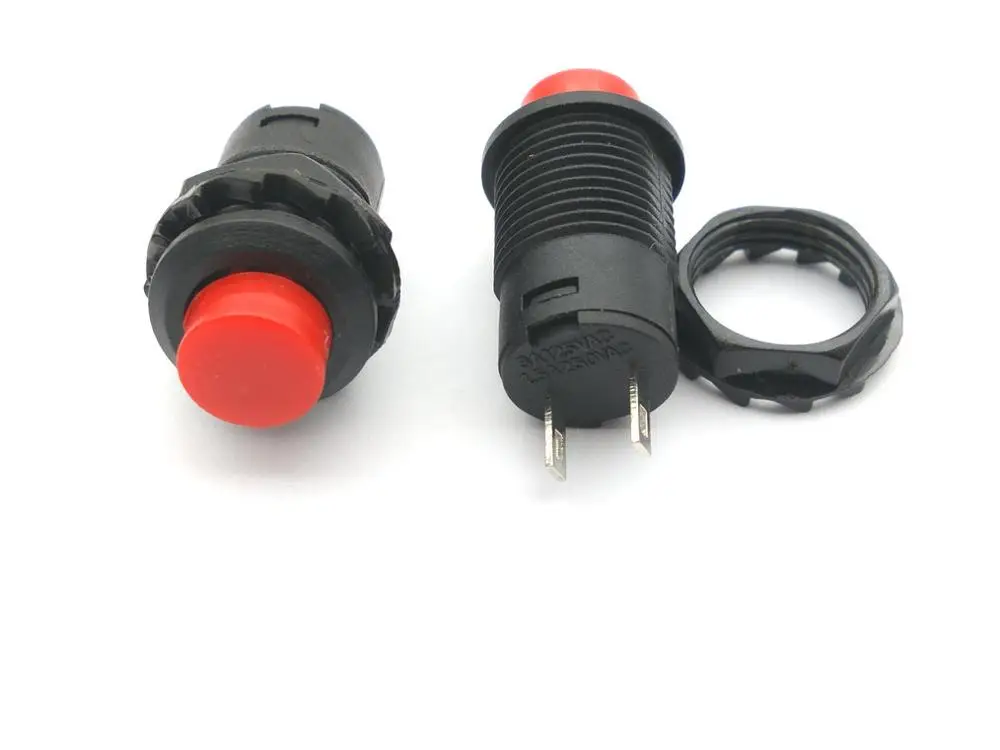 5 шт. 12 мм мгновенного включения/выключения кнопочного переключателя адаптера |