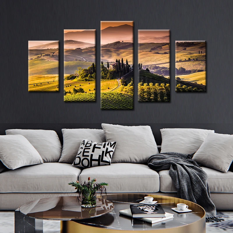 Холст настенные художественные модульные фотографии домашний Декор 5 штук
