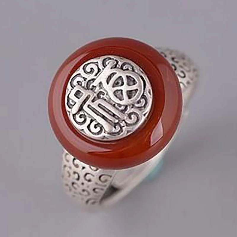 

Женское регулируемое кольцо из серебра пробы, с эмалью