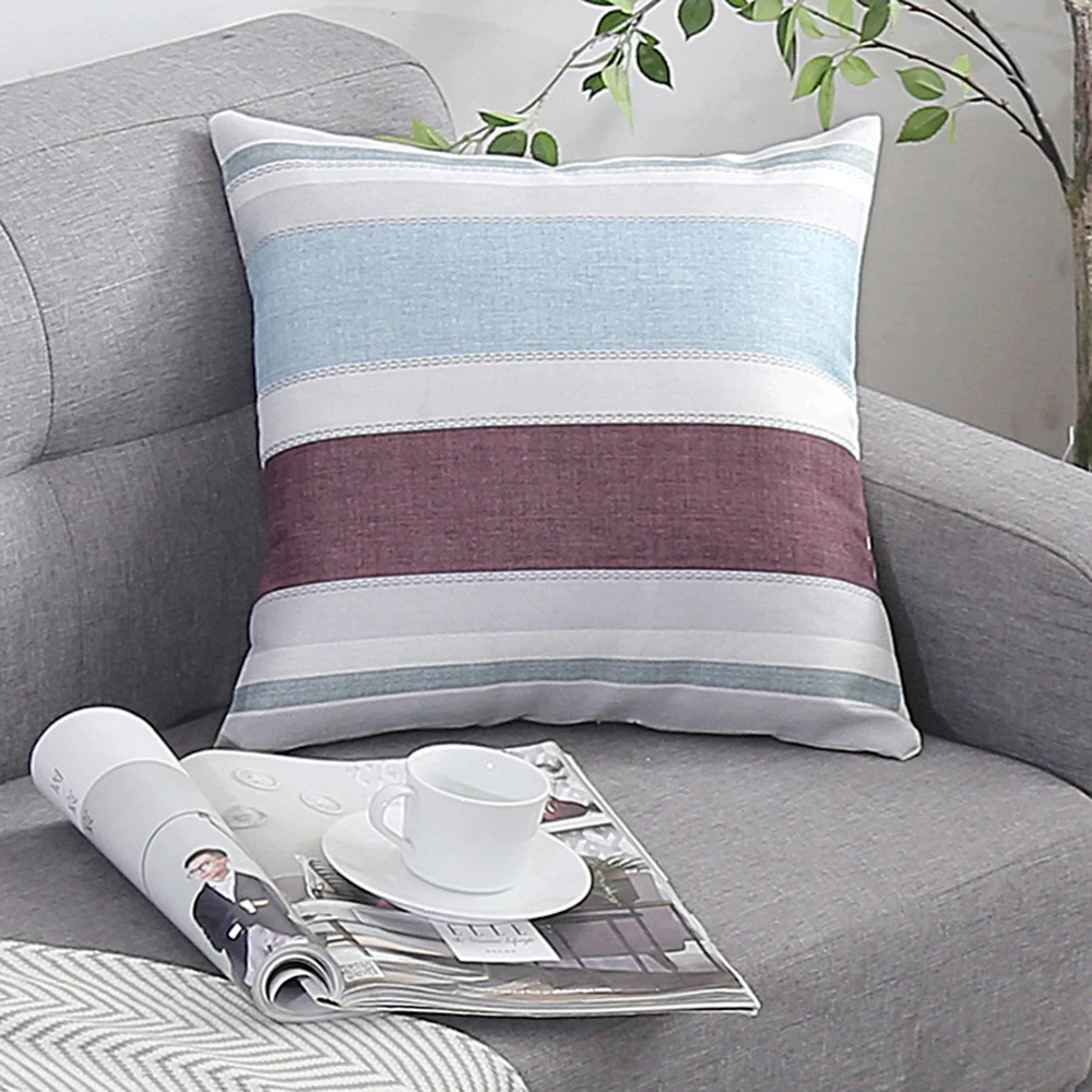 

New Modern Geometry Printing Cushion Cover Cotton linen Square Decorative Sofa Car Throw Pillow case 45x45cm Pillowcase for Home