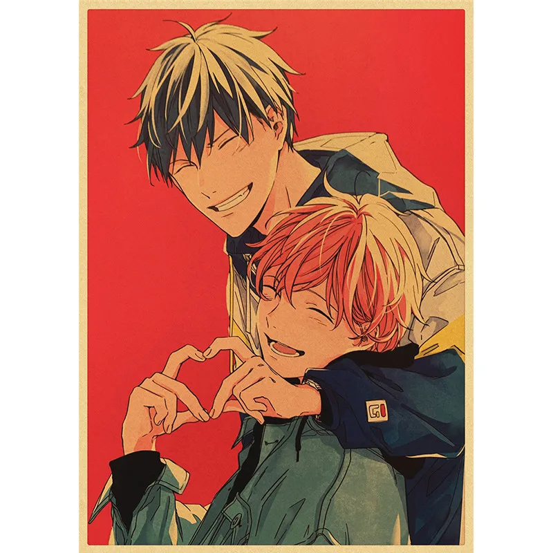 Постеры из крафт-бумаги в стиле аниме печатный плакат украшение для дома