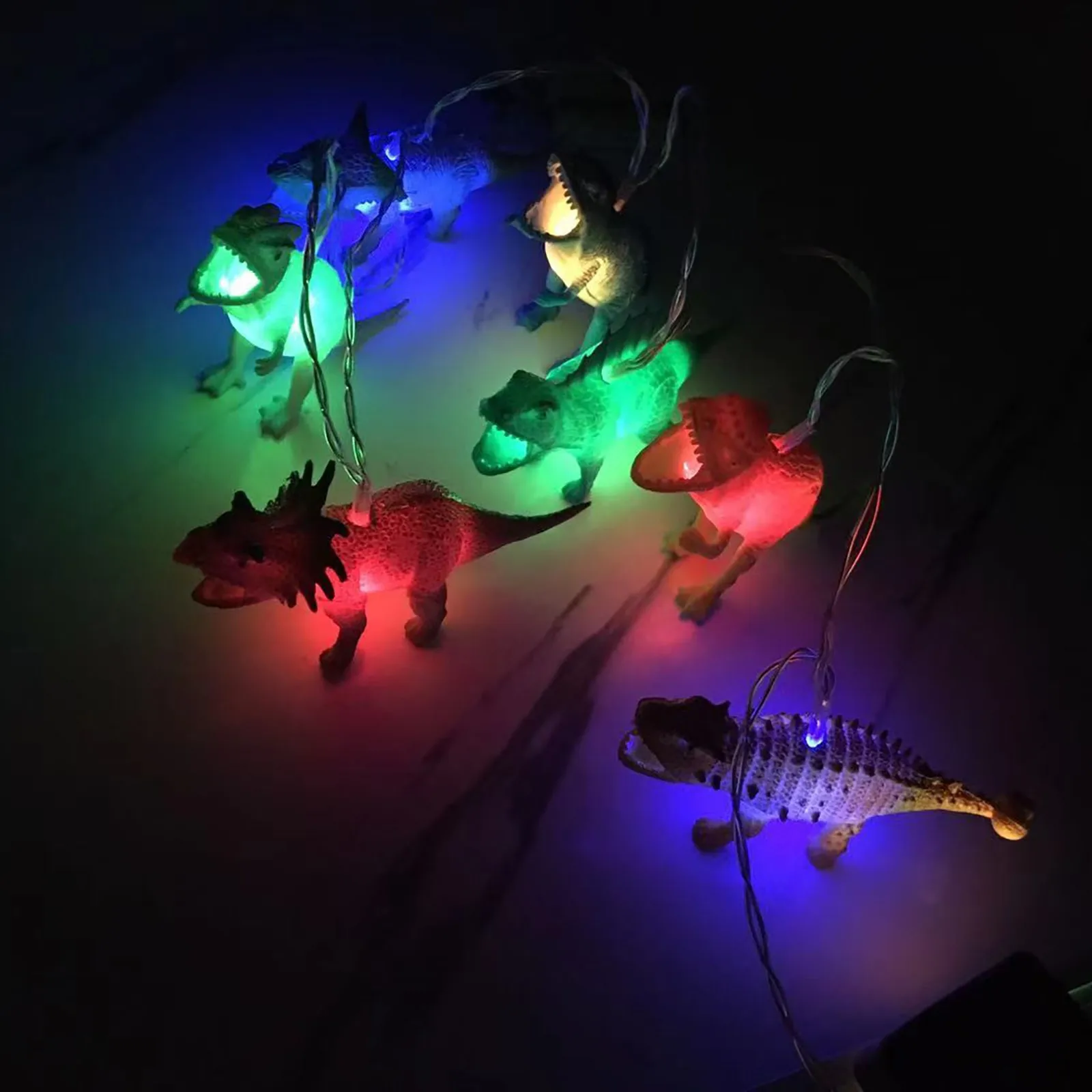 

Creative light string Home Furnishing Dinosaur Animal Light String LED Light Lantern Baked Cake Decoration String Lighting/X