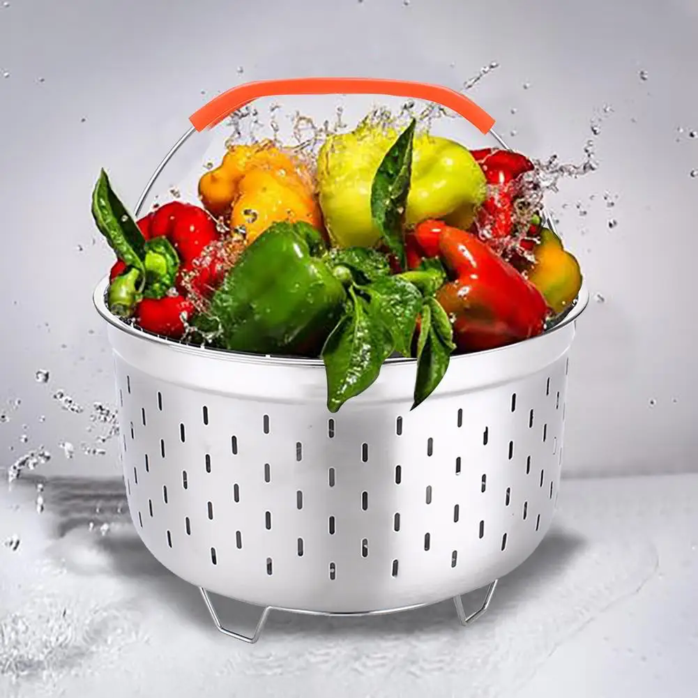 Паровая корзина из нержавеющей стали для кухни приготовления пищи очистки