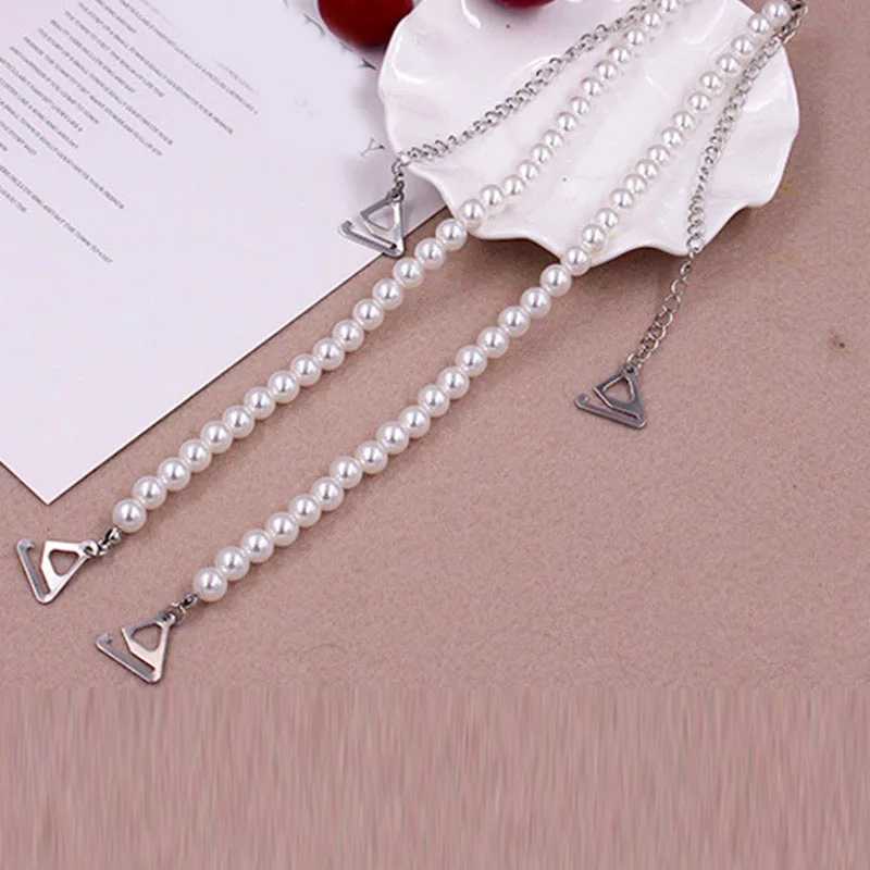 

Wedding Pearls Shoulder Straps Women Bra Straps Creative Bra Chain Fashion Imitation Pearls Bra Straps Intimate Accessories