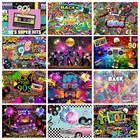 Фон для фотосъемки с граффити, дискотекой, музыкой