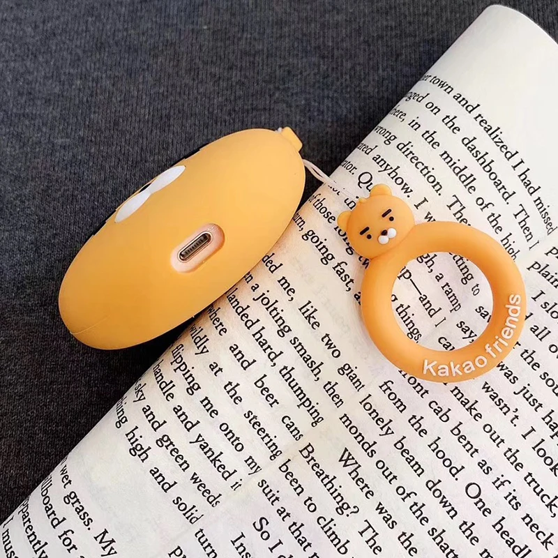 3D силиконовый чехол для наушников airpods с милым мультяшным рисунком, защитный чехол для Apple, Беспроводная Bluetooth Защитная крышка для наушников