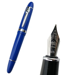 Jinhao 159 Metal Big Size Fountain Pen 18KGP Medium Nib 0.7mm Silver & Gold Clip Ink Pen Various Color Business Writing Gift Pen