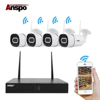 anspo 4ch wireless 5 0mp nvr outdoor home wifi camera cctv security system