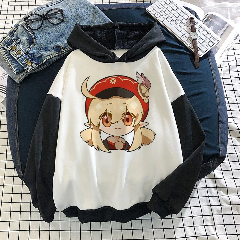 Vintage Sweetshirts Kawaii Harajuku Anime Genshin Impact Women Streetwear Hooded Cool Oversized Hoodies Hooded Gothic Clothes