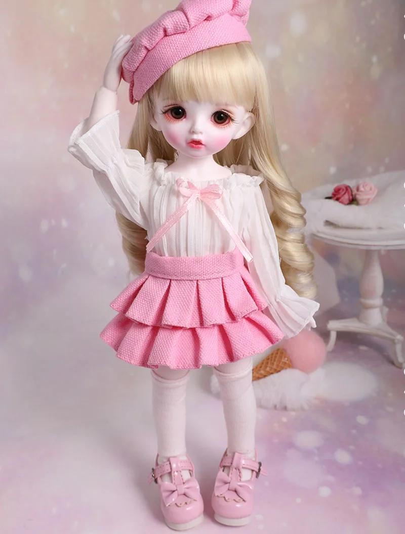 Полный набор 1/6 BJD кукла милая Carol для с очками маленьких девочек на день рождения