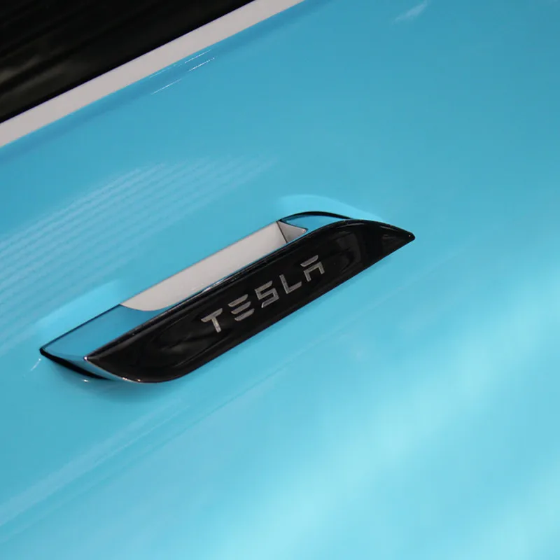 Набор цветных защитных 3d-наклеек на дверную ручку Tesla Model S | Автомобили и