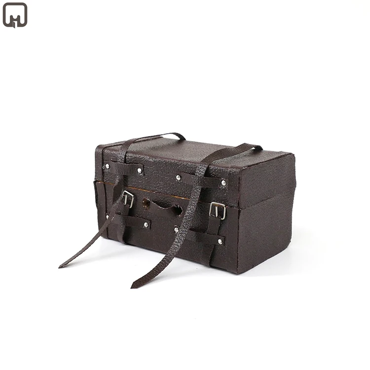 Мини Чемодан кожаный чемодан Миниатюрный Кукольный дом Винтаж традиционный