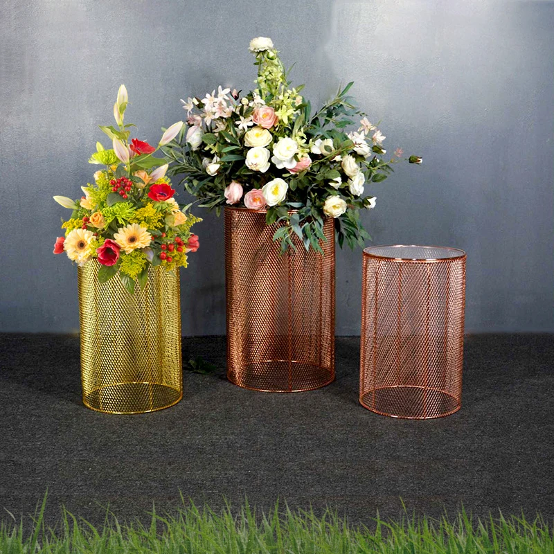 Гальваническая стойка сетки Свадебный дисплей реквизит вечерние украшения