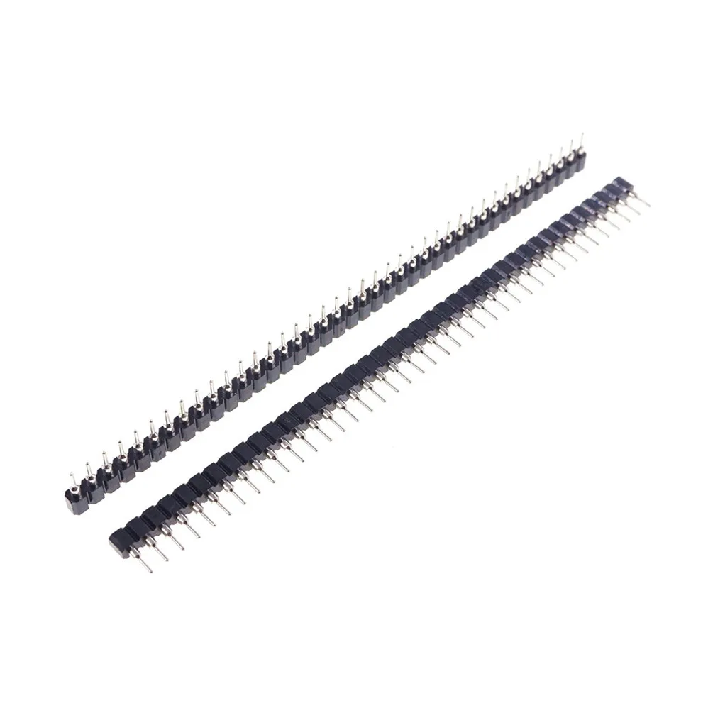 4 pcs 1X40 PIN Single Row ROUND FEMALE HEADER Receptacle 2.54 MM PITCH Strip Sleeve Socket 40p Round Tail 0.5mm Diameter | Обустройство